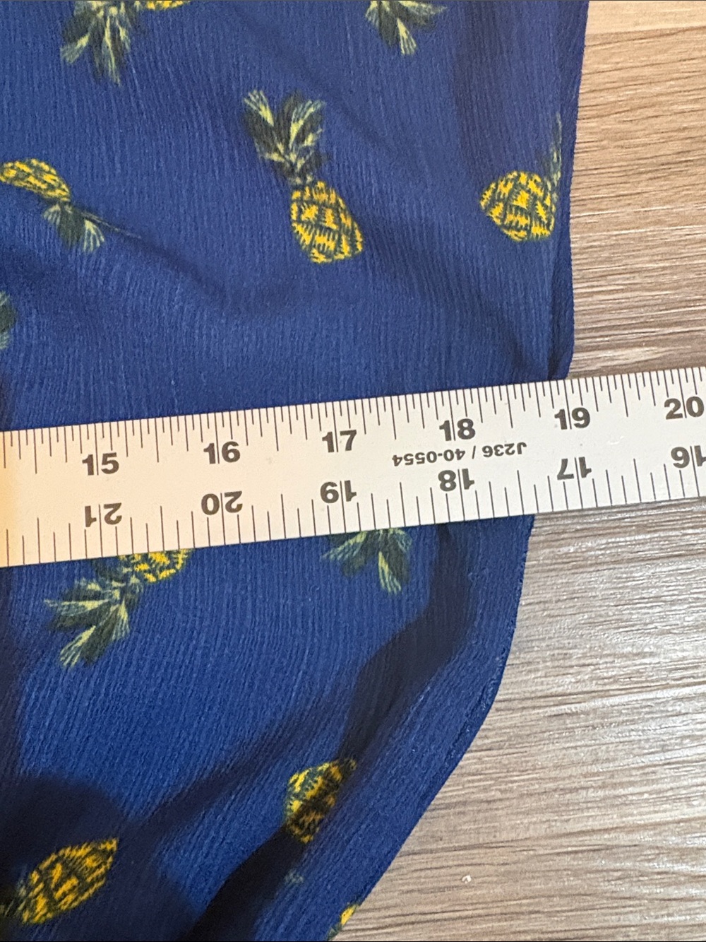 As U Wish Blue Pineapple Tie-Front Romper - Picture 9 of 12